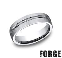 This Men's 6.0mm Cobalt Alternative Metal Band Features a Satin Finish with a Polished Center Cut.  Finger Size 10