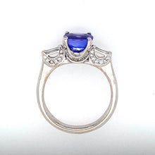 Load image into Gallery viewer, Estate - 18KW Tanzanite and Diamond Ring
