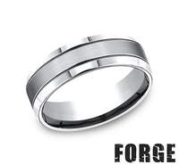 This Men's 7.0mm Band Contains the Alternative Metals Cobalt and Chrome.  Finger Size 9.5