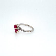 Load image into Gallery viewer, 14KW Ruby and Diamond Ring
