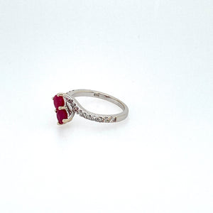 14KW Ruby and Diamond Ring
