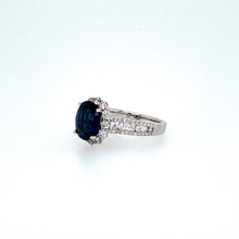 Load image into Gallery viewer, 14KW Natural Sapphire and Diamond Ring
