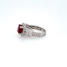 Load image into Gallery viewer, 18KW Burma Ruby and Diamond Ring
