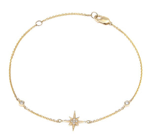 14KY Diamond Star Bracelet