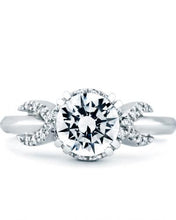 Load image into Gallery viewer, 14KW &quot;Infinity&quot; Engagement Ring
