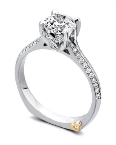 The 14 Karat White Gold 